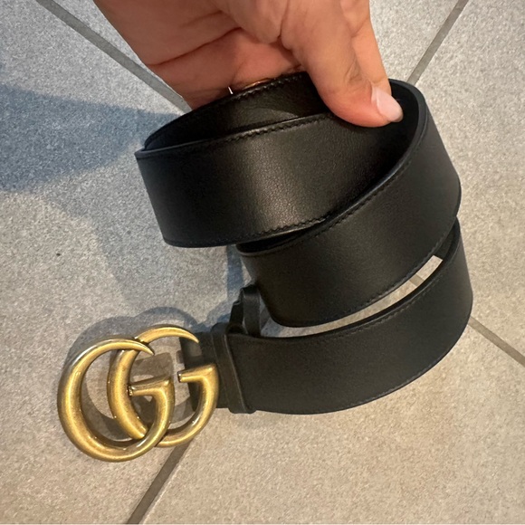Gucci GG marmont wide belt black 100 - Picture 3 of 3